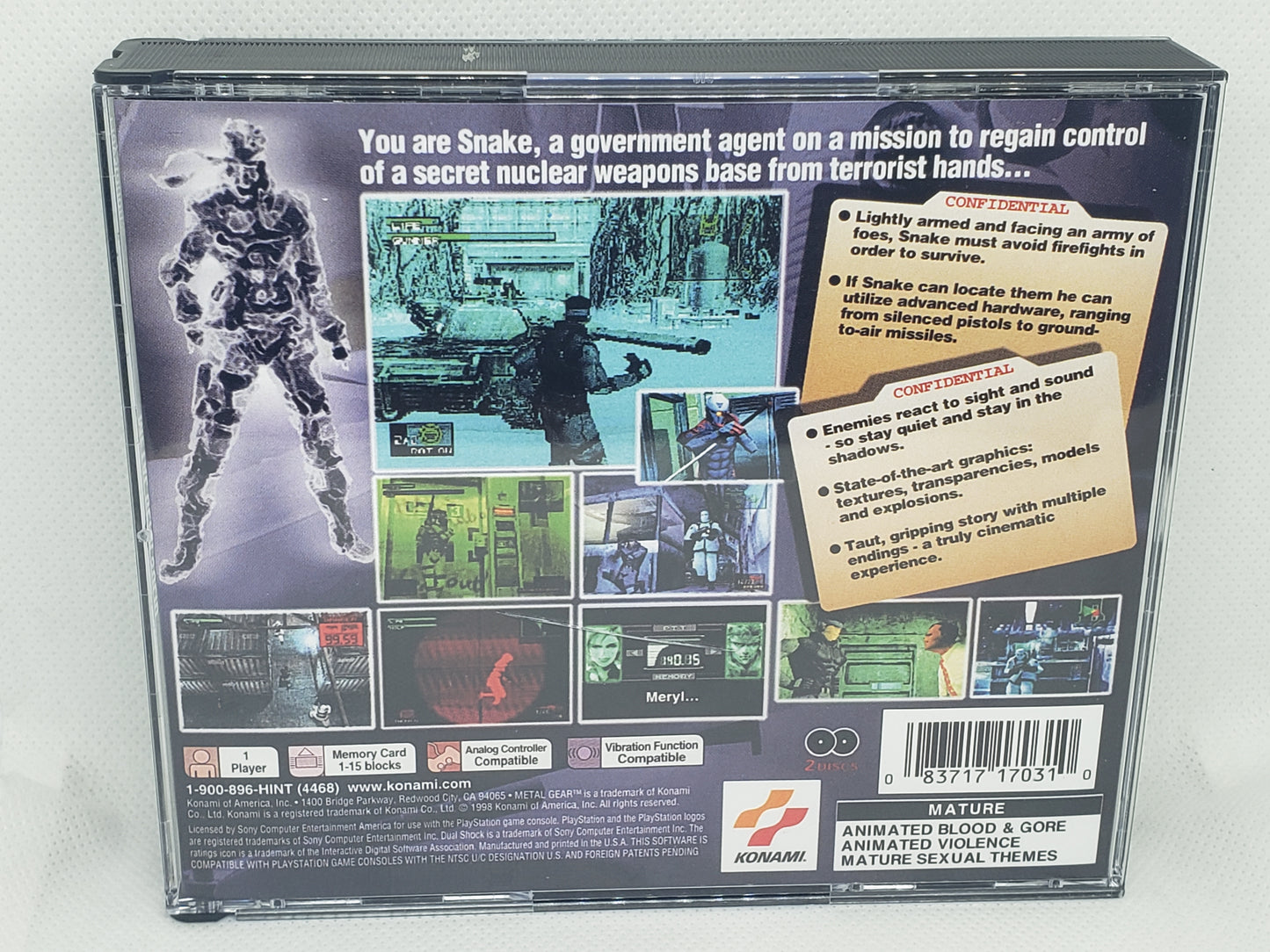 Metal Gear Solid - Custom Case