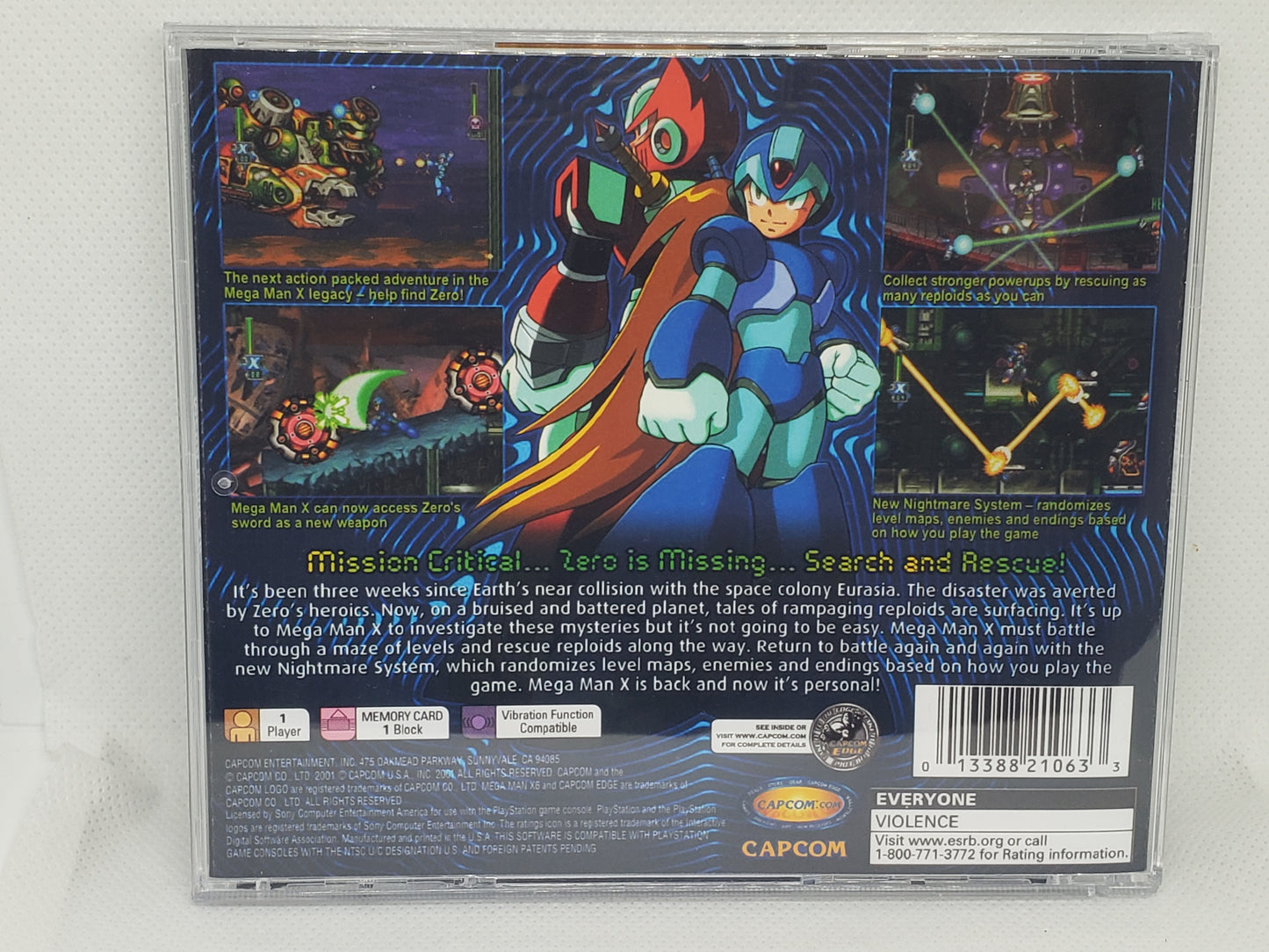Mega Man X6 - Custom Case
