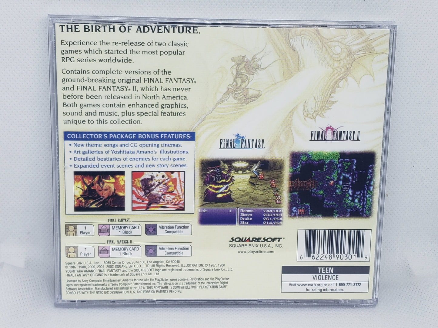 Final Fantasy Origins - Custom Case