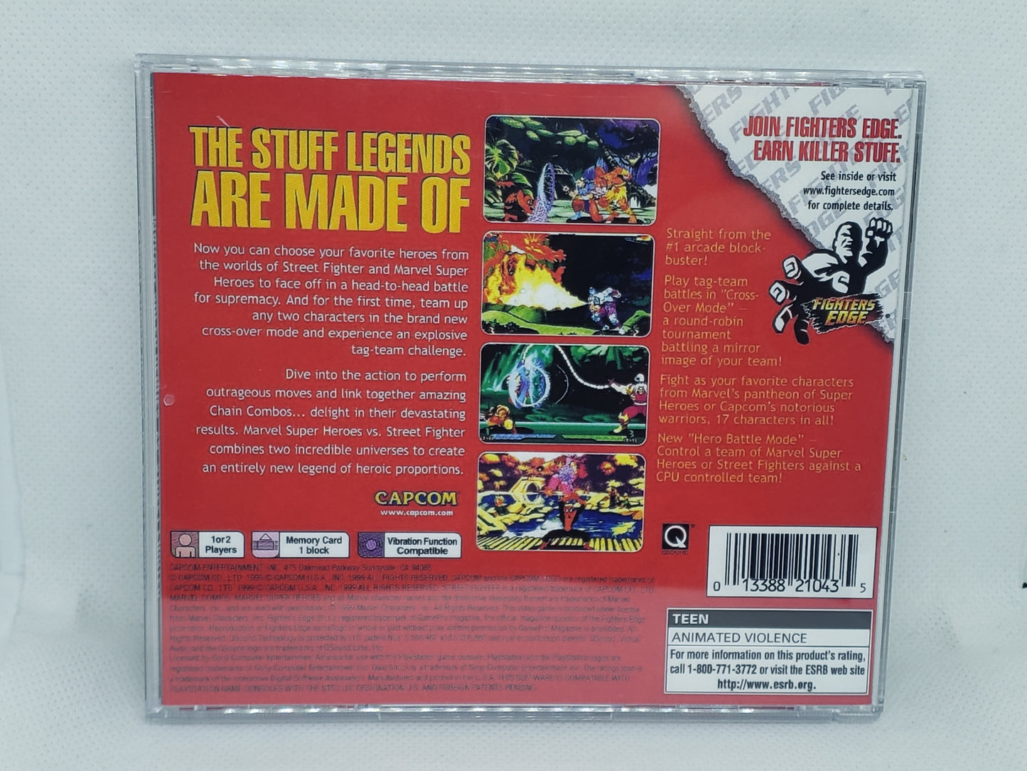 Marvel Super Heroes Vs Street Fighter - Custom Case