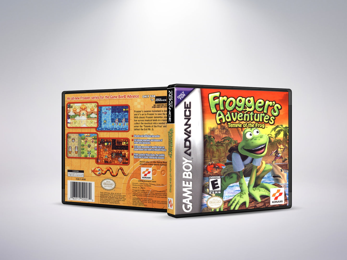 Frogger's Adventures - Temple of the Frog - Custom Case