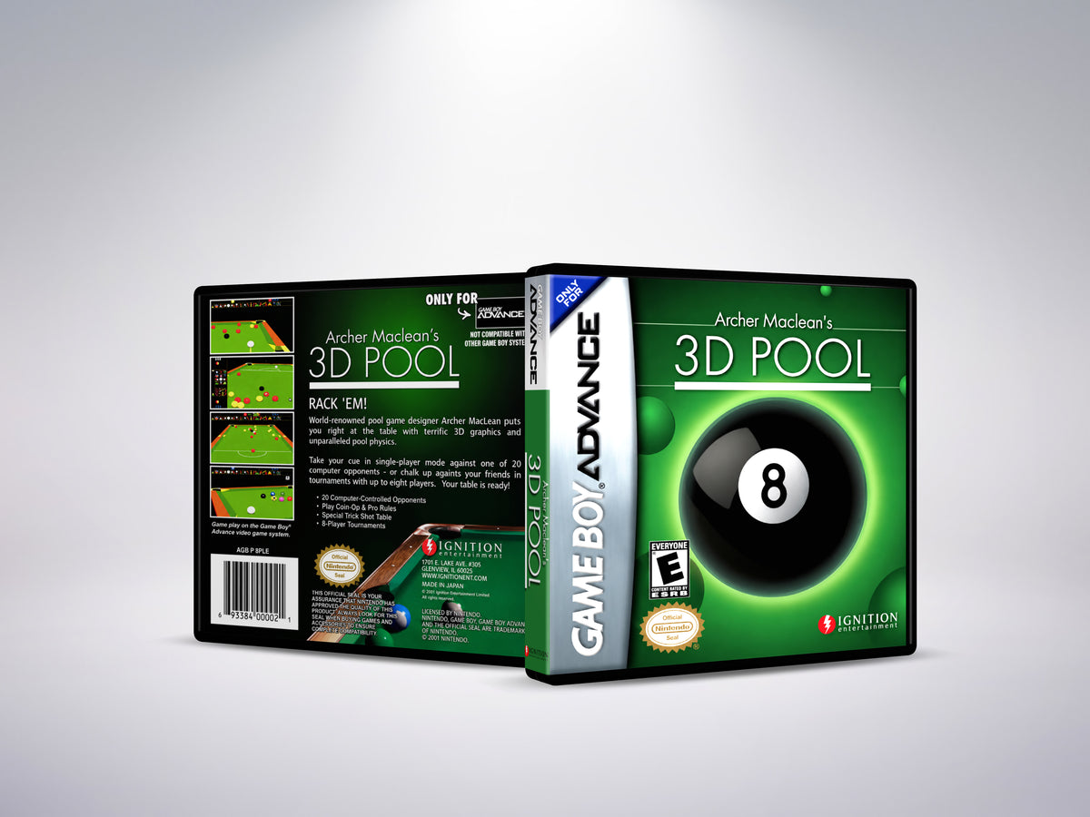 Archer Maclean's 3D Pool - Custom Case
