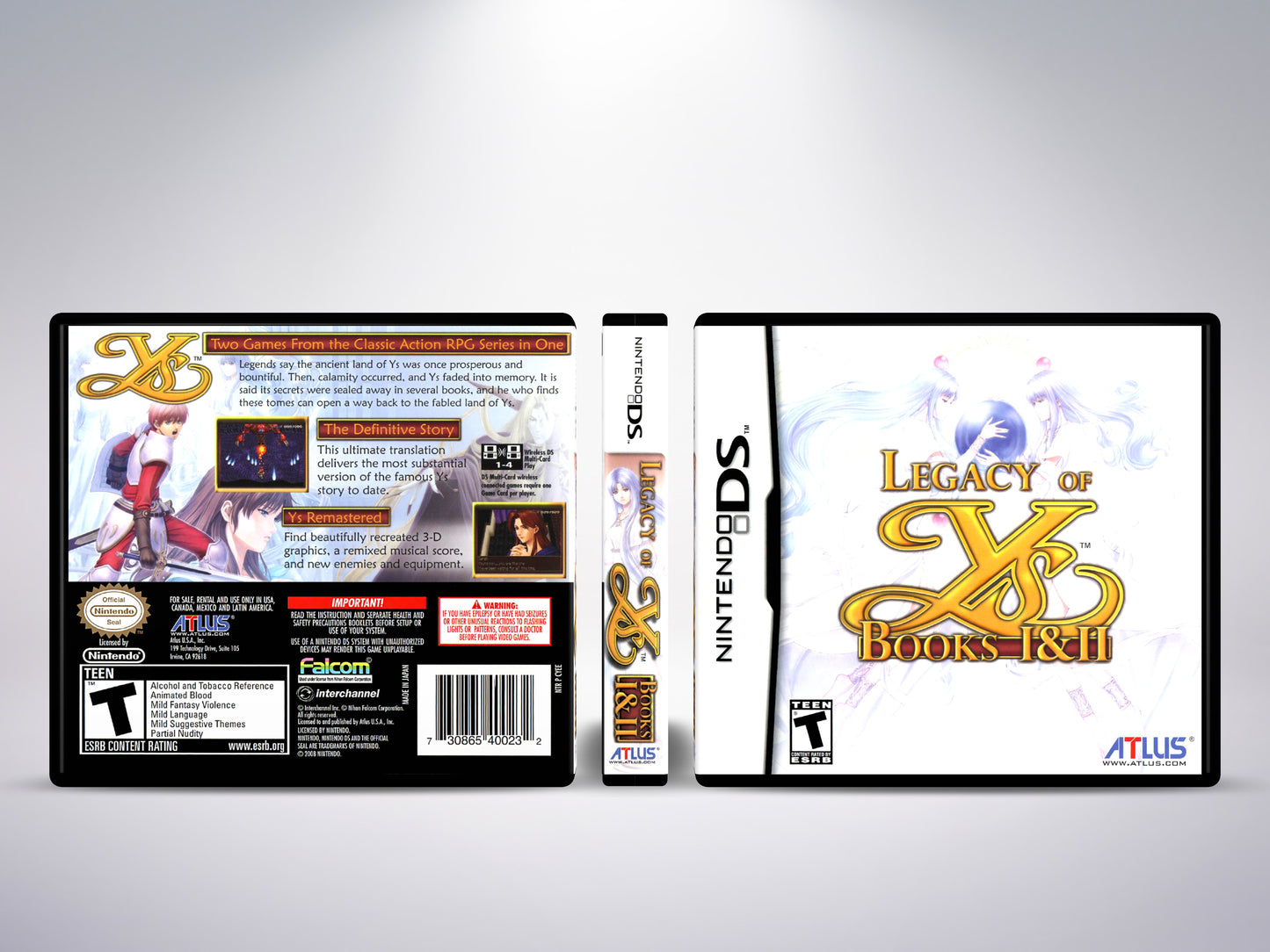 Legacy of Ys Books I  & II - Custom Case