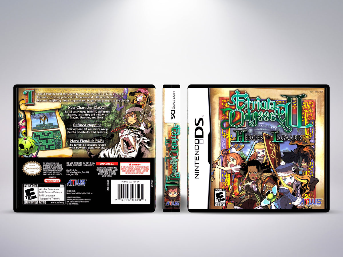 Etrian Odyssey II- Custom Case