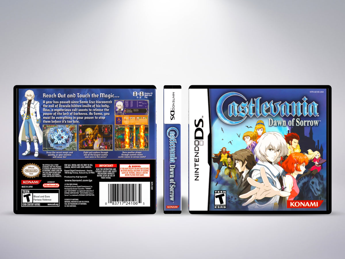 Castlevania Dawn of Sorrow - Custom Case
