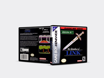 Classic NES Series - Adventures of Link Zelda II - Custom Case