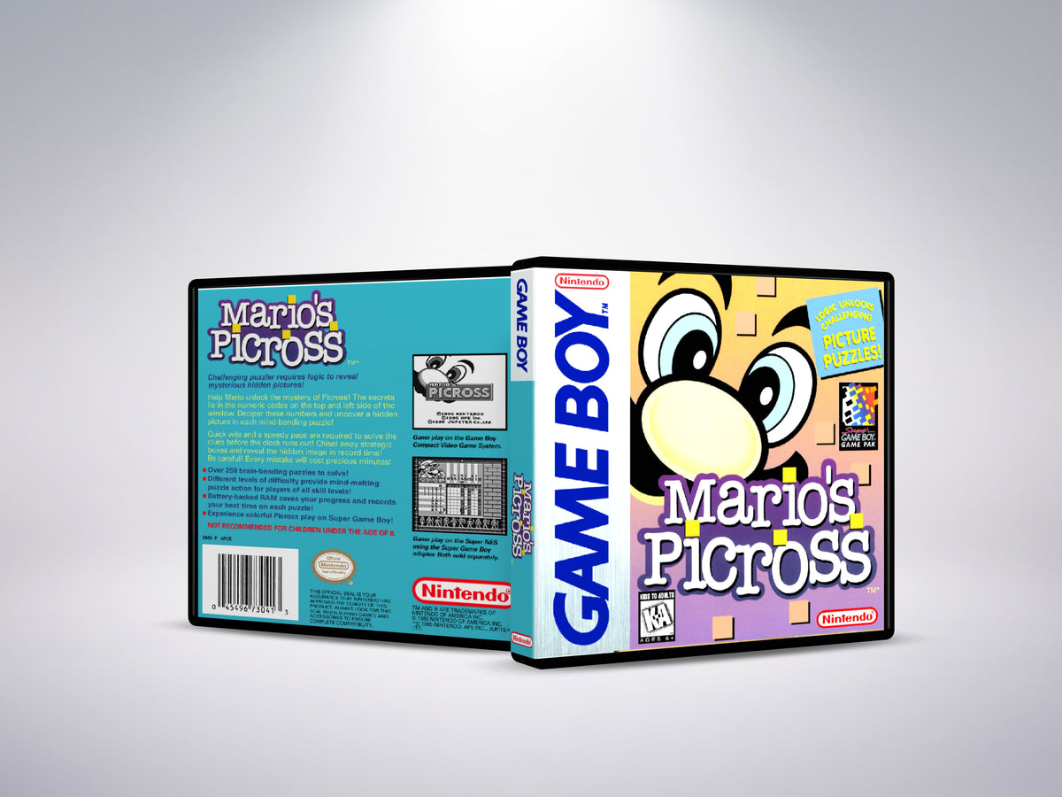 Mario's Picross - Custom Case