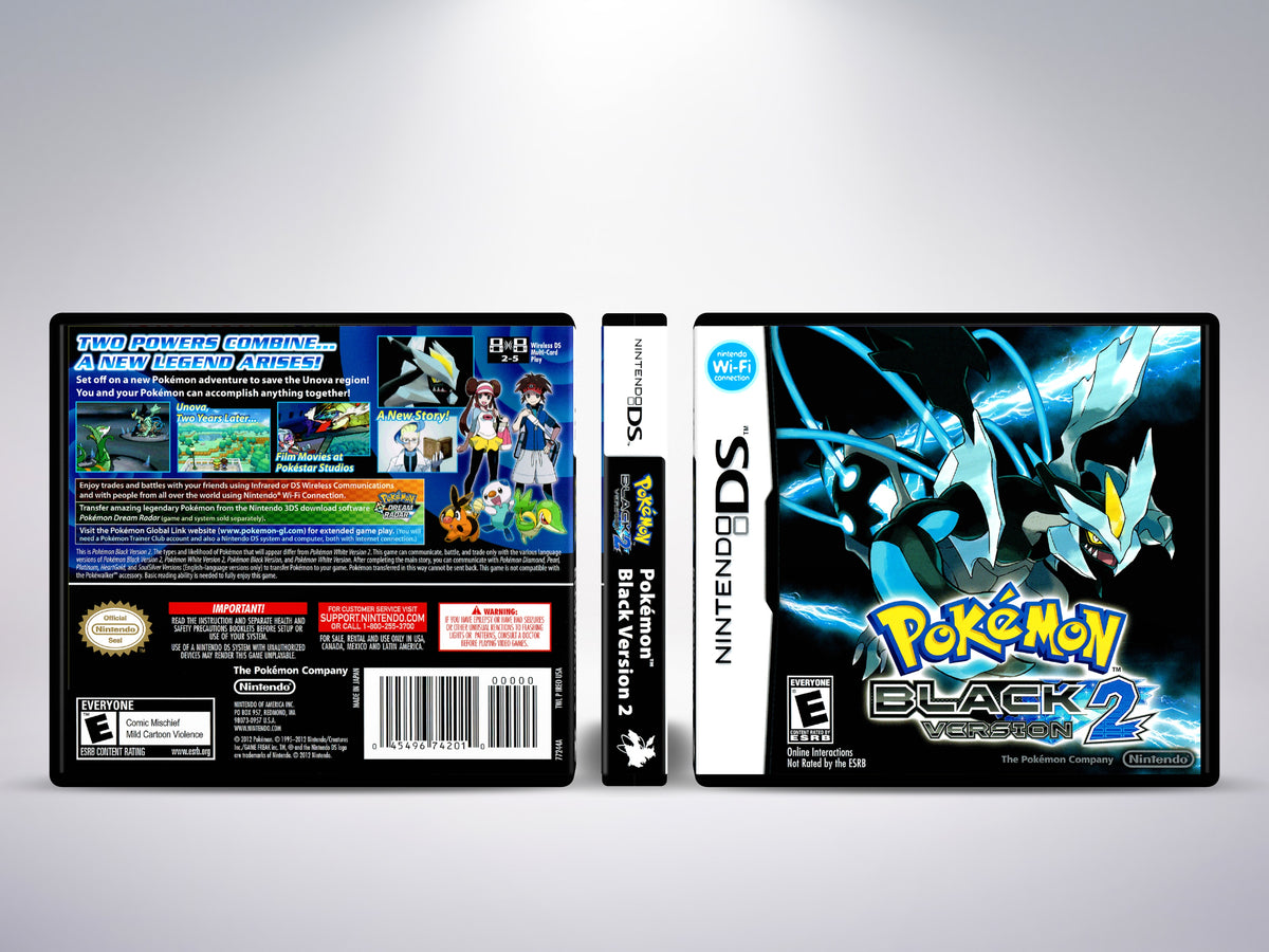 Pokemon Black Version 2 - Custom Case