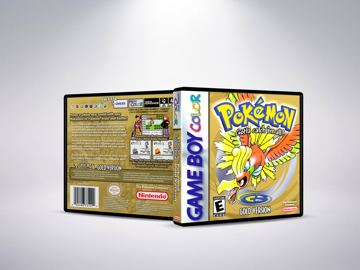Pokemon Gold Version - Custom Case
